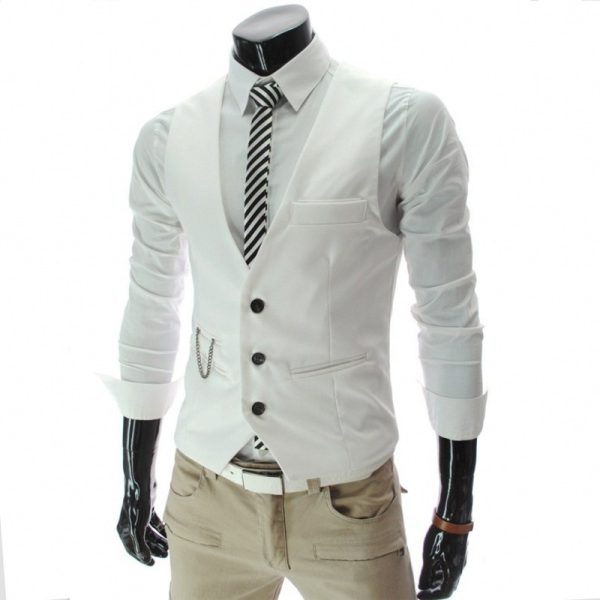 Men's suit vest new slim fit Korean version men's work clothes suit vest men's groomsman professional clothes men's vest - Image 10